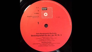 mendelssohn   String Quartet No  5 in E flat major, Op 44  No 3   Bartholdy Quartet