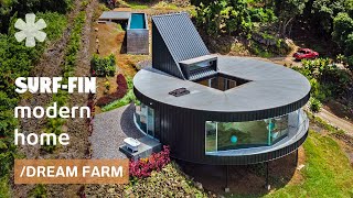 Professor-turned-farmer's Circular Home perches over ideal live-work homestead