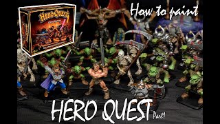How to paint HERO QUEST boardgame - painting tutorial