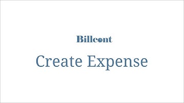 Billcont. How to Create An Expense