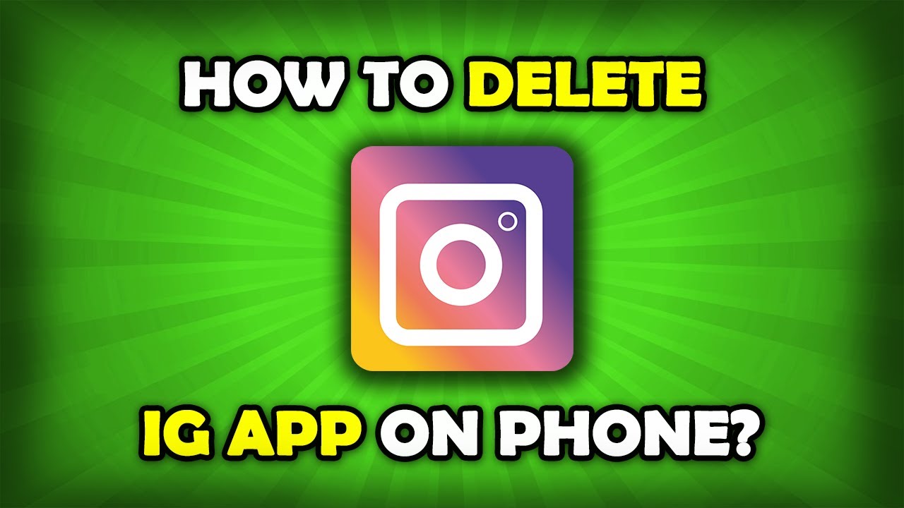 How To Delete Instagram App From Android Phone YouTube