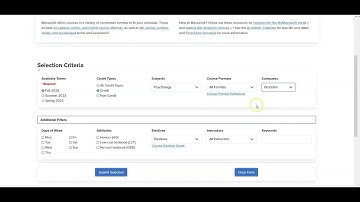 Massasoit CourseSearch2023