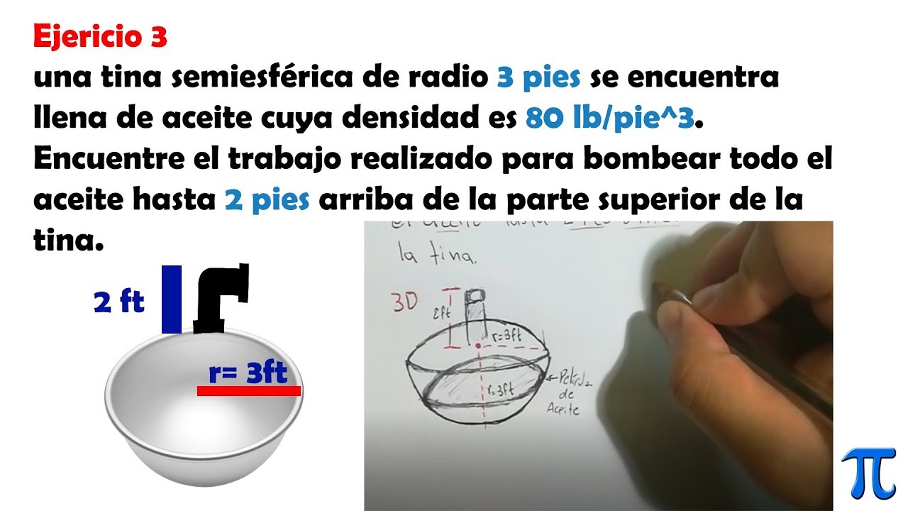 Cálculo | Trabajo | Vaciado y llenado de tanques | Ejercicio 3 - YouTube
