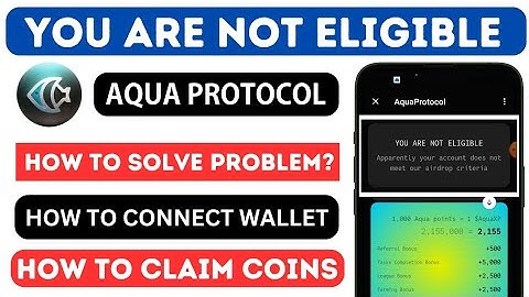 Aqua Protocol Claim | Aqua Protocol Wallet Connect | Aqua Protocol Listing Update | Aqua Protocol