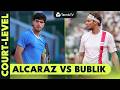 Court-Level For Carlos Alcaraz &amp; Alexander Bublik's First Match! 😮‍💨 | Monte-Carlo 2026 Highlights