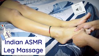 Indian ASMR | Leg Massage With Cream Sounds For Sleep & Intense Tingles - RelaxingVideo