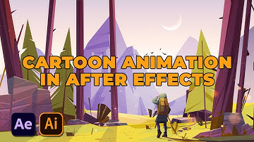 How to Create Cartoon Animation in After Effects | After Effects & Illustrator | 2D Animation