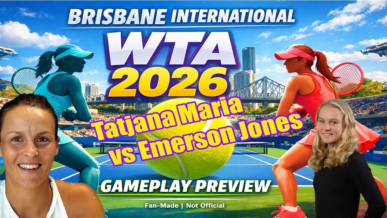 Brisbane International | Tatjana Maria   vs Emerson Jones | [5 JAN 2026] | Gameplay Simulation
