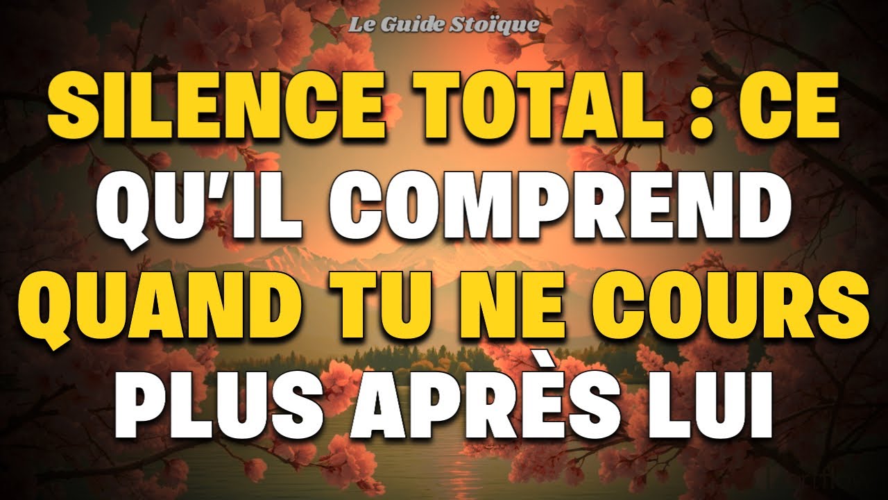 Silence et distance : le choc qu’il ressent quand tu ne le poursuis plus 