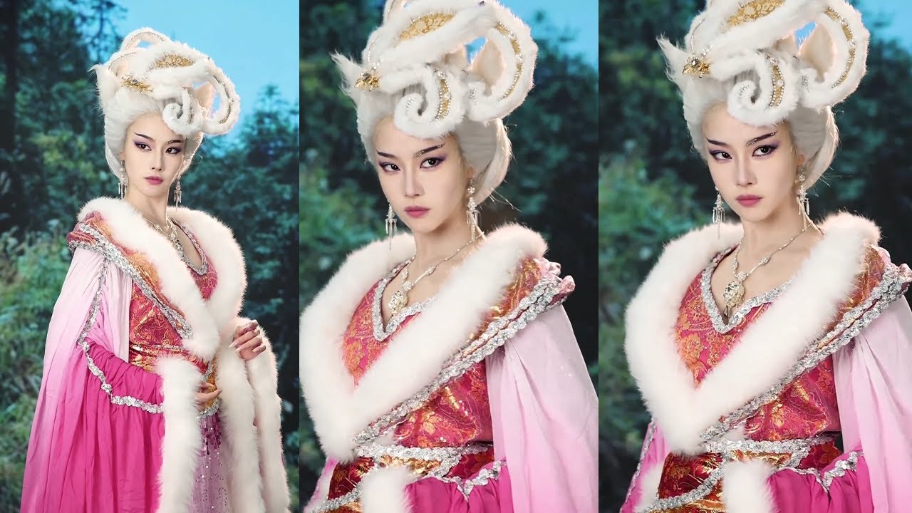 交作业啦～斗胆挑战胡仙儿～#封神英雄榜#胡仙儿#仿妆#妆前妆后#妆容分享#是初九啊