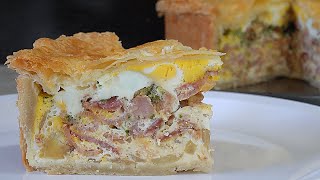 Bacon and Egg Pie  Egg and Bacon Pie the Kiwi Classic!