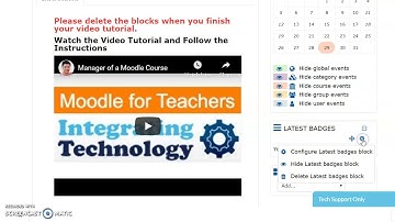 How to add blocks to Moodle as a Manager