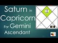 Saturn in Capricorn For Gemini Ascendant (Saturn in 8th House for Gemini Asc)