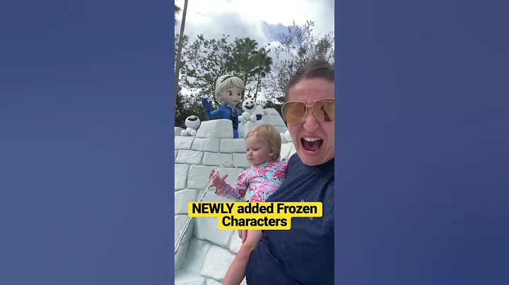 Swim with ELSA & Anna 🔴SUBSCRIBE at Blizzard Beach Let It Go #disneyworld  #elsa #frozen #waterpark