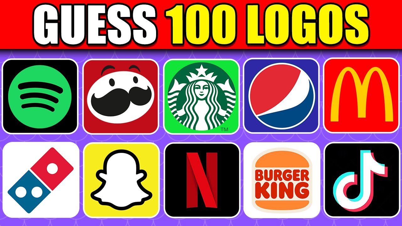 Guess 100 Logos in 3 Seconds (Logo Quiz) 