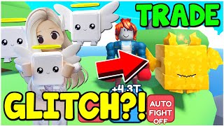 I TRADED FOR A GLITCH SECRET PET In Punch Simulator Roblox Game!! BIGGEST TRADE in Roblox Punch Sim!