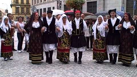 Prague Czech Republic 8-27-2010 folk dancing