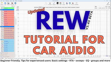 REW tutorial for car audio - updated for V5.40