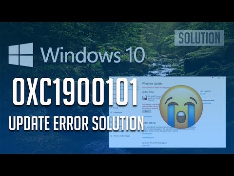 וִידֵאוֹ: מהי שגיאה 0xC1900101?