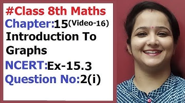 Ncert Class 8 Maths Chapter-15 Introduction To Graph  (Video- 16 ) Ex-15.3 Q- 2(i)