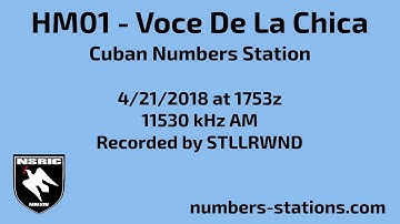 HM01 - Voce De La Chica Cuban Numbers Station 4/18/21