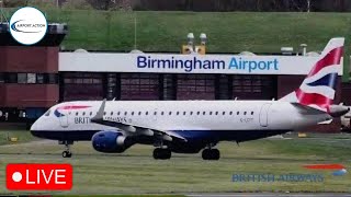 Windy Birmingham Airport Live 💨 ✈️ 29.03.2024  #aviation