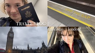 VLOG | long travel day, flying to london, & exploring the city