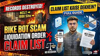 Bike Bot Scam Final Justice? ⚖️ NCLT Order & IBBI Claim List Explained | Bike Bot Liquidation
