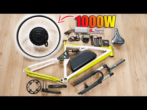 DIY 1000W 45km/h Electric Bike Using Cheap Conversion Kit