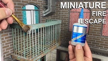 Hoe maak je een diorama miniatuur brandtrap