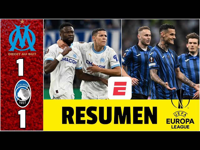 Marseille y Atalanta igualaron en el partido de ida de las semis de la Europa Leauge | Europa League