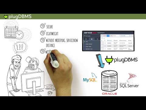plugDBMS (copy servicenow tables to an external database)