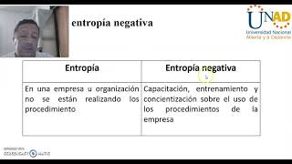 Entropía y equifinalidad