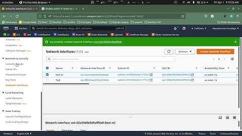 Remove a Public IP from an AWS EC2 Instance