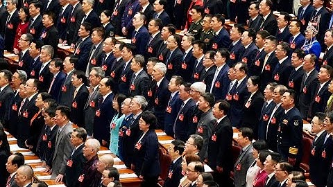 National anthem sung at opening meeting of 2nd session of 14th CPPCC National Committee