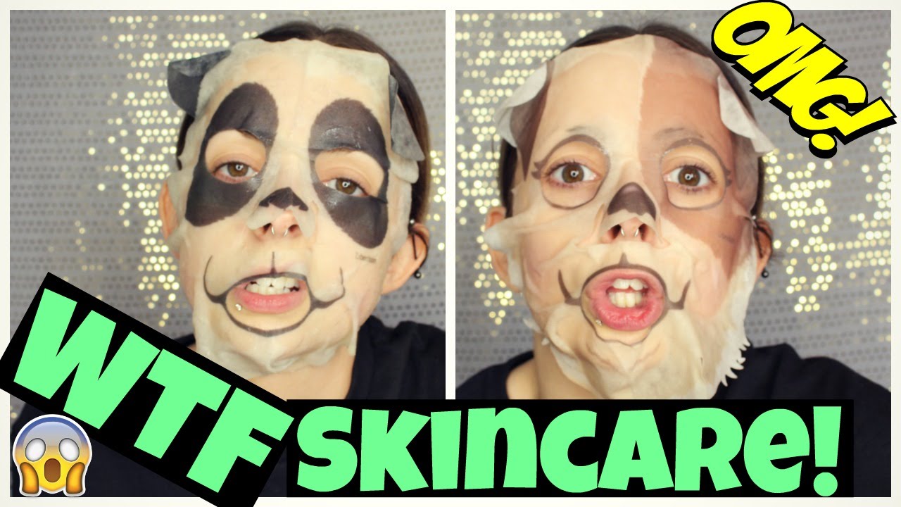 ANIMAL MASK SKINCARE TRY ON & REVIEW!!!!!