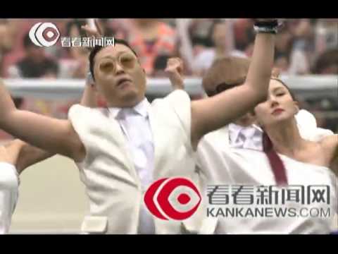 2013亚洲梦想杯：鸟叔PSY演唱新歌《gentleman》