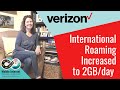 Verizon Canada/Mexico and TravelPass International Roaming Data Increased to 2GB/Day image