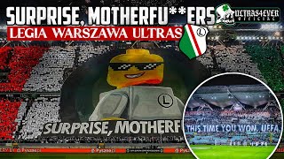 Surprise,... | Tifo Ultras Legia against UEFA - Oprawa kibiców Legii na meczu z Molde🔥 | UECL