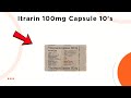 Itrarin 100mg Capsule Uses | Side Effects &amp; Dosage 💊