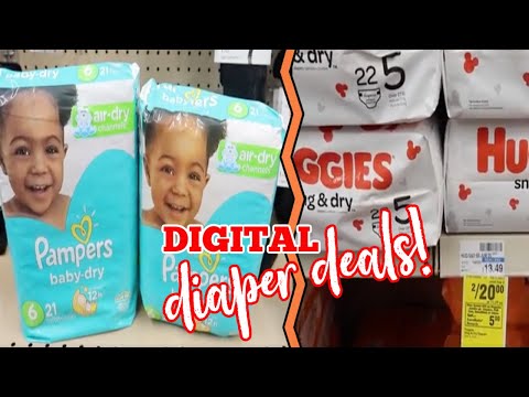 2 EXTREMELY EASY DIAPER DEALS | CVS DEALS USING ONLY DIGITAL COUPONS