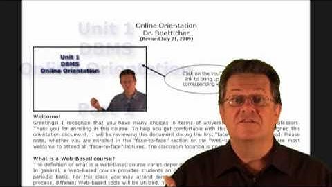 UHCL 02a Graduate Database Course - Online Orientation Part 1