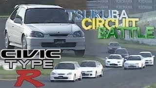 [ENG CC] Civic Type R debut battle - Integra R, FTO R, Impreza, Evo IV, Levin BZ-R in Tsukuba 1997