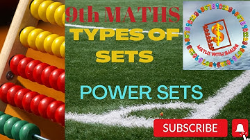 TN 9th MATHS |1.SET LANGUAGE |TYPES of Sets | Power Sets, Example 1.9|English Medium
