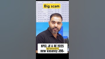 HPCL JE / AE 2025 big vacancy out! But scam in age limit janiye kya #jobforengineers #viralvideo