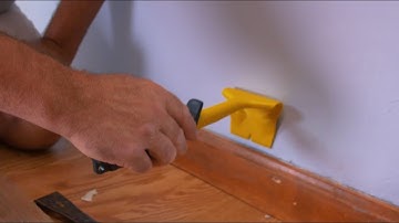 How to remove baseboard molding without damaging wall or floor.  |  Hyde Tools