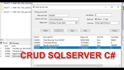 [C#] How to insert, update, delete CRUD SQLSERVER with ListView Winform