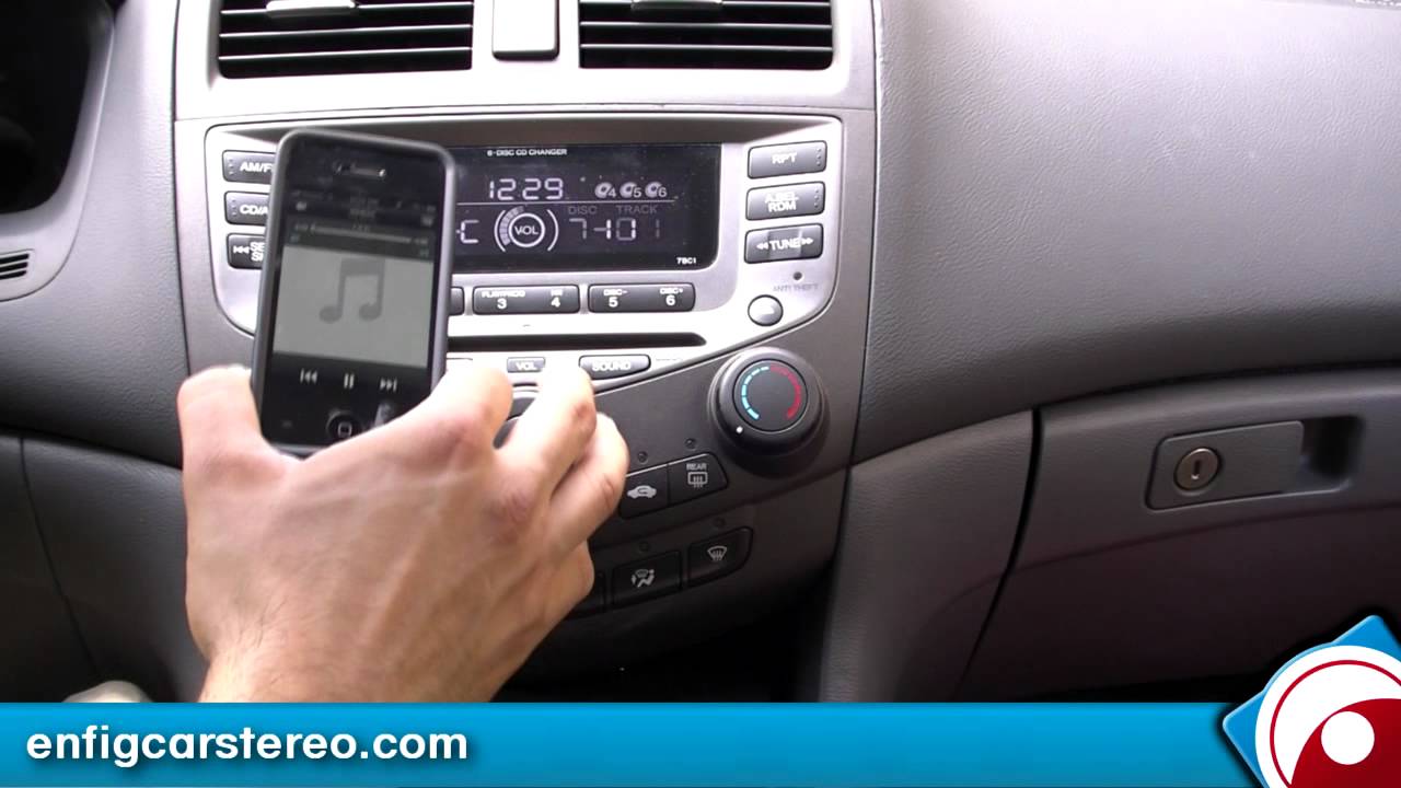 iPod iPhone AUX adapter Honda Accord 2003-2007 iSimple ISHD571 - YouTube