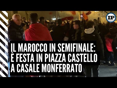 Il Marocco in semifinale: è festa in piazza Castello a Casale