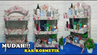 IDE KREATIF || Cara Membuat Tempat Make up dari kardus